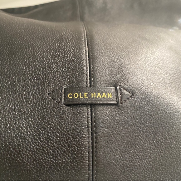 Cole Haan black leather double strap shoulder bag - Picture 10 of 10